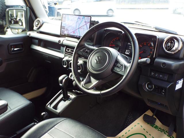 ジムニー ＸＣ　ジャオス足回り　ＤＥＡＮアルミ　オーバーフェンダー　社外前後バンパー　シートカバー　左右アームレスト　パナソニック１０インチナビＴＶ　バックカメラ　ＥＴＣ　前後ドラレコ　シートヒーター（9枚目）