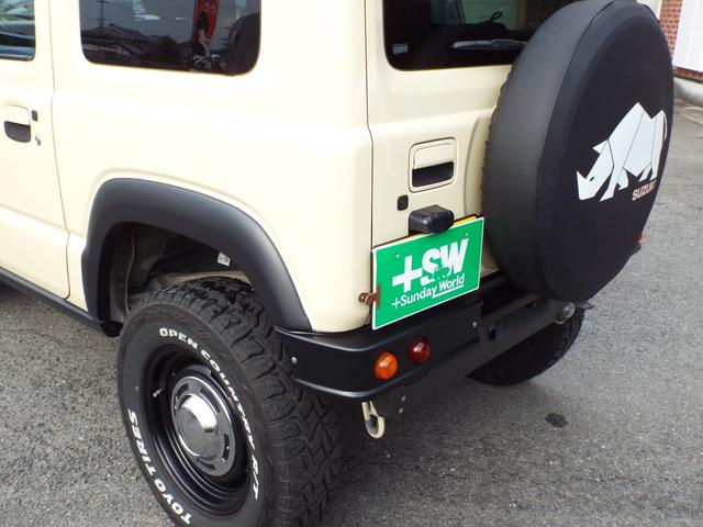 ジムニー ＸＣ　ジャオス足回り　ＤＥＡＮアルミ　オーバーフェンダー　社外前後バンパー　シートカバー　左右アームレスト　パナソニック１０インチナビＴＶ　バックカメラ　ＥＴＣ　前後ドラレコ　シートヒーター（33枚目）