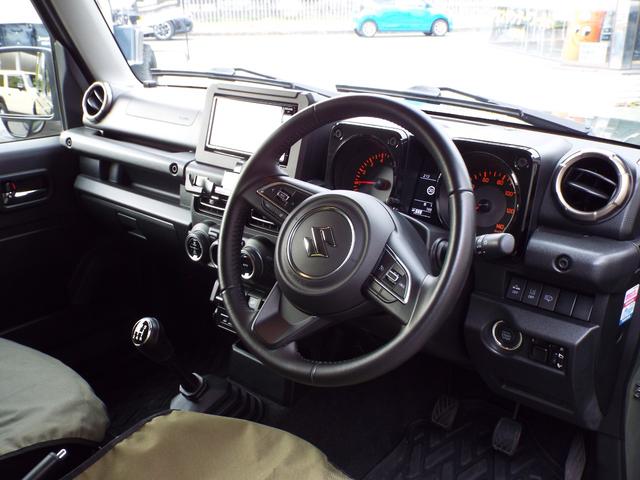 ジムニー ＸＣ　社外アルミ＆ＢＦグッドリッチタイヤ　社外ナビ、フルセグＴＶ、バックカメラ、ドラレコ　シートヒーター　社外シートカバー　５速マニュアル車（8枚目）