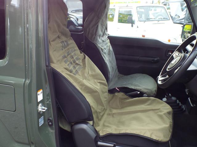 ジムニー ＸＣ　社外アルミ＆ＢＦグッドリッチタイヤ　社外ナビ、フルセグＴＶ、バックカメラ、ドラレコ　シートヒーター　社外シートカバー　５速マニュアル車（10枚目）