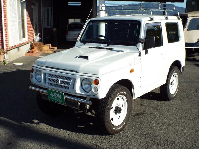 ジムニー ワイルドウインド 5速マニュアル 前後社外バンパー 前後ドラレコ ETC ルーフキャリア ユーザー買取車(3枚目)