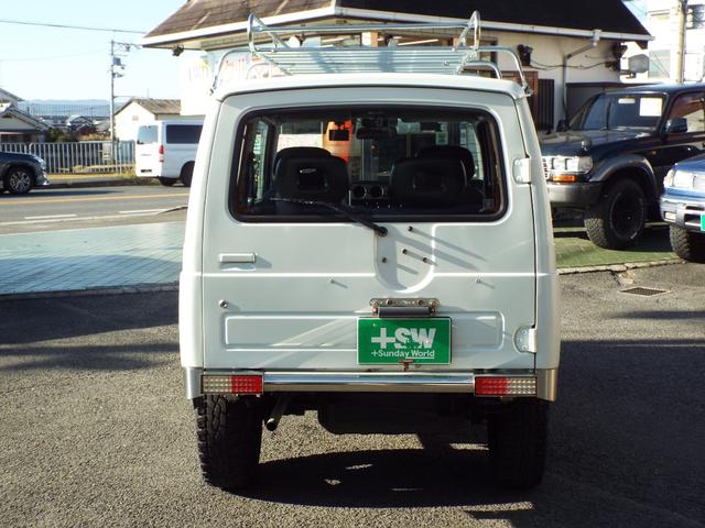 ジムニー ワイルドウインド 5速マニュアル 前後社外バンパー 前後ドラレコ ETC ルーフキャリア ユーザー買取車(7枚目)