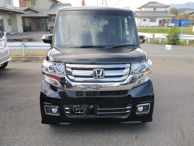 N-BOXカスタム G ターボSSパッケージ スマートキープッシュスタート、ナビ、バックカメラ、TV、両側パワースライドドア、HID、ETC、ターボ車、クルーズコントロール、パドルシフト、シティーブレーキアクティブシステム(3枚目)