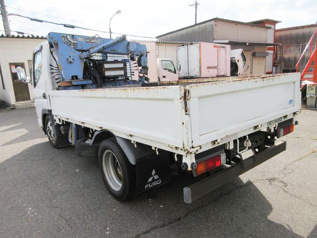 キャンター クレーン付　クレーン付平ボディ　３段ブーム　タダノ製クレーン　３方開　床鉄板　ミッション２トン　２ｔ　簡易クレーン（6枚目）