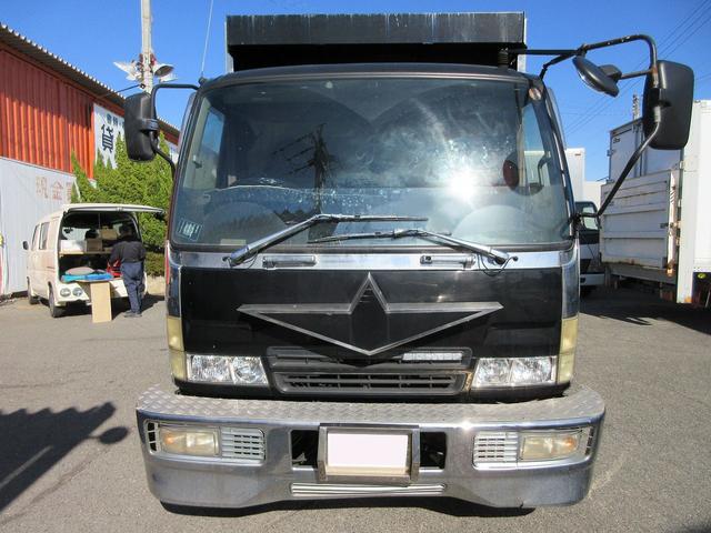 ファイター 　ダンプ　電動コボレーン　積載３．６５トン　ミッション　　前出しバンパー　６Ｍ６１　排ガス浄化作業なし　生エンジン　４トンダンプ　４ｔダンプ（6枚目）