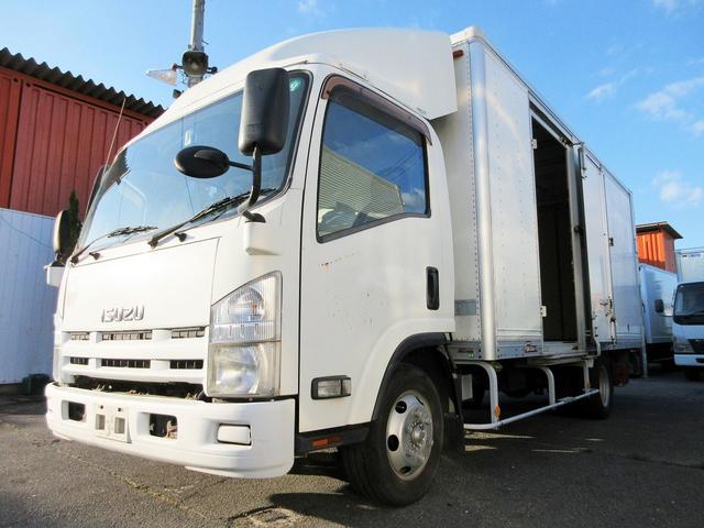 エルフトラック 　アルミバン　５ｍボディ　ワイドロング　ＰＧ付　パワーゲート　サイド扉　ラッシング２段　２ｔ　２トン車　ターボ車　ミッション　ＭＴ車　日本フルハーフ製（3枚目）