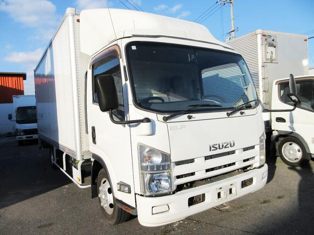 エルフトラック 　アルミバン　５ｍボディ　ワイドロング　ＰＧ付　パワーゲート　サイド扉　ラッシング２段　２ｔ　２トン車　ターボ車　ミッション　ＭＴ車　日本フルハーフ製（4枚目）