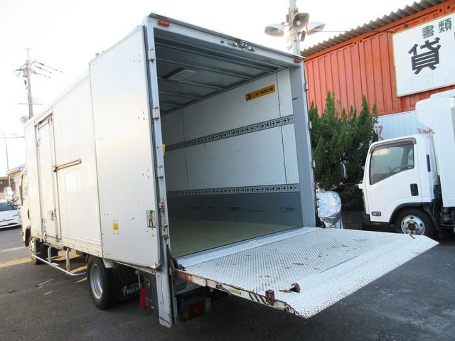 エルフトラック 　アルミバン　５ｍボディ　ワイドロング　ＰＧ付　パワーゲート　サイド扉　ラッシング２段　２ｔ　２トン車　ターボ車　ミッション　ＭＴ車　日本フルハーフ製（13枚目）