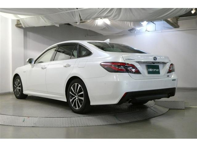 クラウンハイブリッド Ｇ　アルミ　ＬＥＤヘッド　キーフリー　横滑り防止機能　ＤＶＤ　ＥＴＣ　オートエアコン　ＡＵＸ　ＡＢＳ　メモリナビ　盗難防止装置　エアバッグ　オートクルーズコントロール　ＡＣ１００Ｖ　ドラレコ　ナビＴＶ（6枚目）