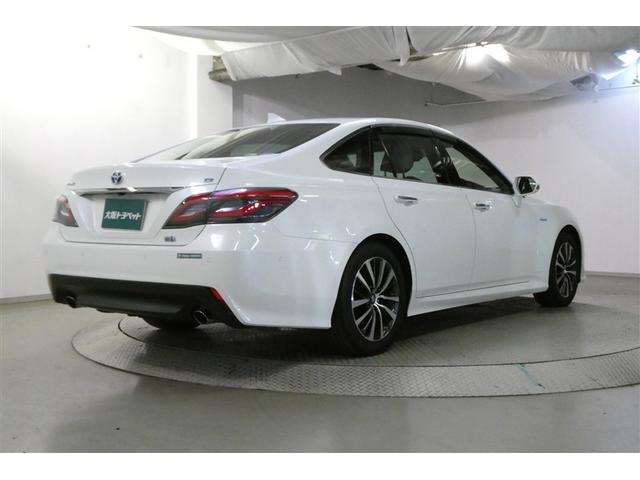 クラウンハイブリッド Ｇ　アルミ　ＬＥＤヘッド　キーフリー　横滑り防止機能　ＤＶＤ　ＥＴＣ　オートエアコン　ＡＵＸ　ＡＢＳ　メモリナビ　盗難防止装置　エアバッグ　オートクルーズコントロール　ＡＣ１００Ｖ　ドラレコ　ナビＴＶ（8枚目）