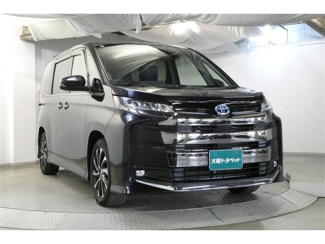 ノア ハイブリッドＳ－Ｚ　エアロ　横滑り防止機能　エアバッグ　オートクルーズコントロール　地デジ　両側自動ドア　ダブルエアコン　スマートエントリー　ＬＥＤランプ　バックモニター　メモリナビ　３列シート　ＥＴＣ付き　ＡＢＳ（3枚目）