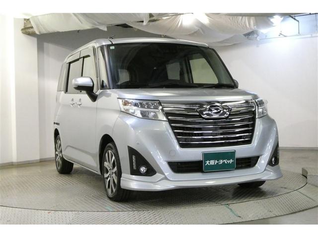 トール カスタムＧ　ターボ　ＳＡＩＩＩ　ＰＣＳ　横滑り防止装置　ＬＥＤランプ　Ｂカメラ　Ａストップ　ウォークスルー　エアコン　パワーステアリング　キーフリーシステム　クルコン　ＤＶＤ再生　ＥＴＣ車載器　メモリーナビ　パワーウィンドウ　ＡＢＳ（3枚目）