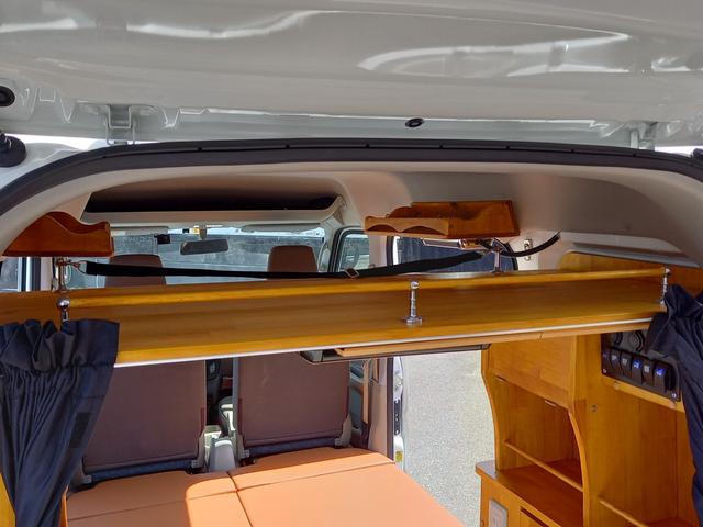 NV100クリッパーバン DX キャンピングカー 浜口モータースオリジナル 軽キャン バンコン サブバッテリー 1500Wインバーター サイドオーニング ルーフキャリア 走行充電 ACコンセント(14枚目)