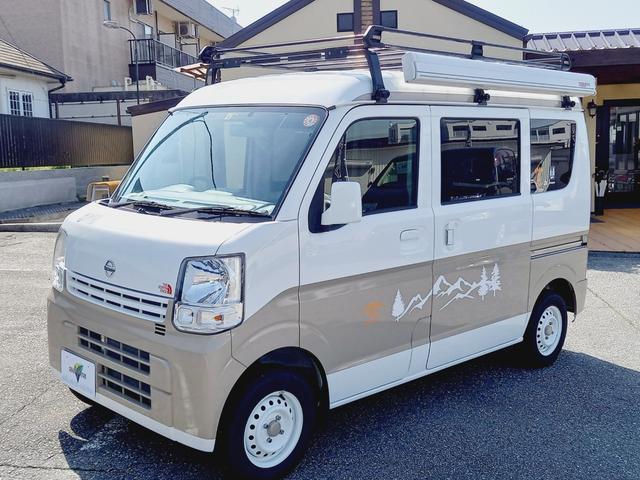 NV100クリッパーバン DX キャンピングカー 浜口モータースオリジナル 軽キャン バンコン サブバッテリー 1500Wインバーター サイドオーニング ルーフキャリア 走行充電 ACコンセント(36枚目)