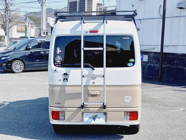 NV100クリッパーバン DX キャンピングカー 浜口モータースオリジナル 軽キャン バンコン サブバッテリー 1500Wインバーター サイドオーニング ルーフキャリア 走行充電 ACコンセント(42枚目)