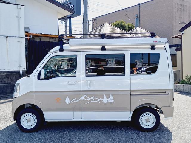 NV100クリッパーバン DX キャンピングカー 浜口モータースオリジナル 軽キャン バンコン サブバッテリー 1500Wインバーター サイドオーニング ルーフキャリア 走行充電 ACコンセント(44枚目)