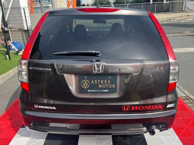 ストリーム X特別仕様車 HDDナビエディション HDDインターナビ バックカメラ ETC デジタルインナーミラー 3列シート 7人乗り スマートキー ステアリングスイッチ オートライト 社外15インチアルミ 電格ミラー HIDヘッドライト(10枚目)