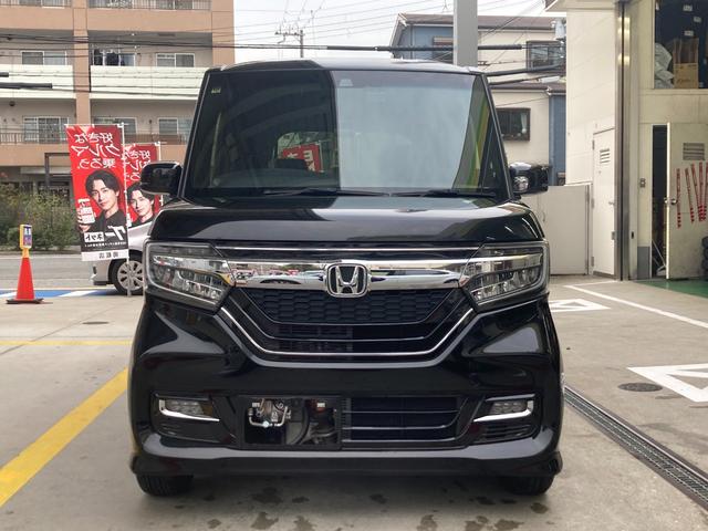 Ｎ－ＢＯＸカスタム Ｇ・ＥＸホンダセンシング　衝突被害軽減装置　エアコン　盗難防止システム　ＰＷ　キーフリーシステム　サイドエアバッグ　レーンアシスト　ＡＢＳ　ＥＴＣ付き　ＬＥＤヘッドランプ　Ｒカメ　オートハイビーム　オートクルーズ　スマキー（3枚目）
