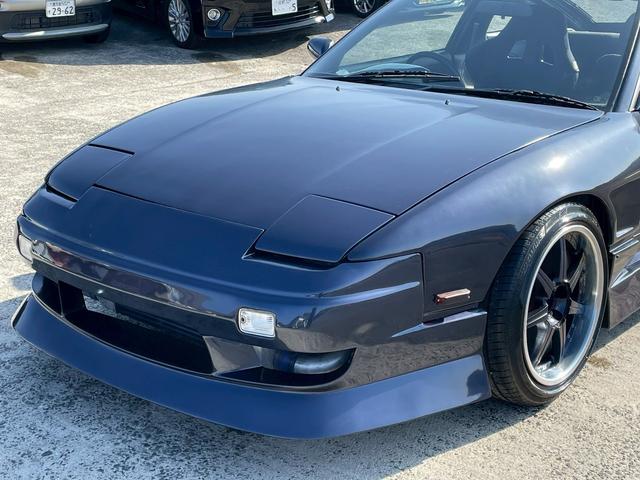 １８０ＳＸ 　同色全塗装／社外エアロ（Ｆ・Ｓ・Ｒ）／社外リアフェンダー・フロントフェンダー／社外ＩＣ／ｅｖｏｌｕｔｉｏｎ　インテンシブハンク　１８ＡＷ／社外エアクリーナー／社外アルミリザーブタンク／社外車高調（22枚目）