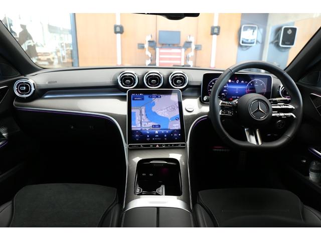 Cクラス C220dアバンギャルド AMGラインパッケージ 認定中古車2年保証/セーフティビジョンPKG/ヘッドアップディスプレイ/シートヒーター/パワーリアゲート/アンビエントライトプレミアム/ワイヤレスチャージ/フットトランク/ハイビームアシスト+/360(8枚目)