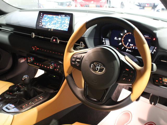 スープラ RZ 1オナ タンレザー 純正19AW 純正HDDナビ フルセグTV Bカメラ パワーシート シートヒーター コーナーセンサー LEDヘッドライト ETC スマートキー(3枚目)