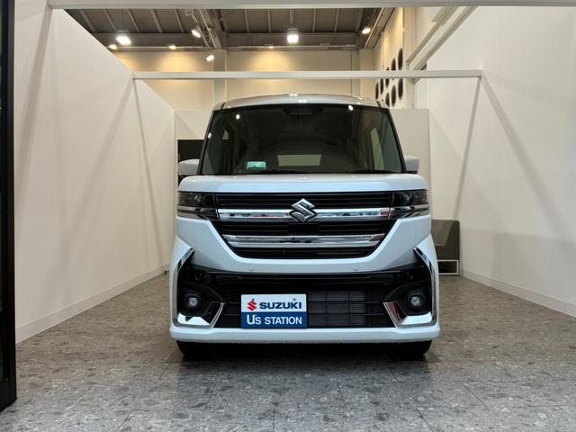 スペーシアカスタム ハイブリッドＸＳターボ　全方位モニター付き９インチメーカーナビ　スズキセーフティーサポート搭載　誤発信抑制機能　後方誤発信抑制機能　低速時ブレーキサポート　スリムサーキュレーター　オッドマン　両側電動パワースライドドア（57枚目）