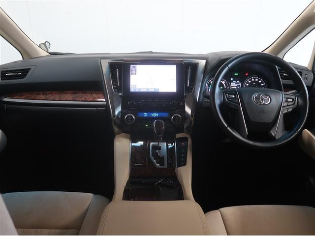 アルファードハイブリッド Ｘ　両電動ドア　ＬＥＤヘッドライト　１オーナ　横滑り防止　ＥＴＣ車載器　クルコン　リアオートエアコン　ミュージックプレイヤー接続可　メモリーナビ　キーレス　ナビ＆ＴＶ　４ＷＤ　ＤＶＤ再生　３列シート　ＰＳ（7枚目）