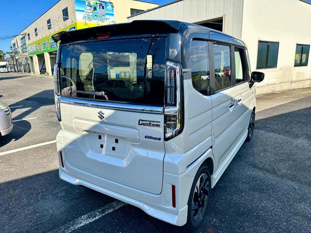 スペーシアカスタム ハイブリッドＸＳ　純正９インチメモリーナビ・スマホ接続・Ｂｌｕｅｔｏｏｔｈ　全方位カメラ　フルセグＴＶ　両側電動スライドドア　マルチユースフラップ　前席シートヒーター　ステアリングヒーター　リアスリムサーキュレーター（3枚目）