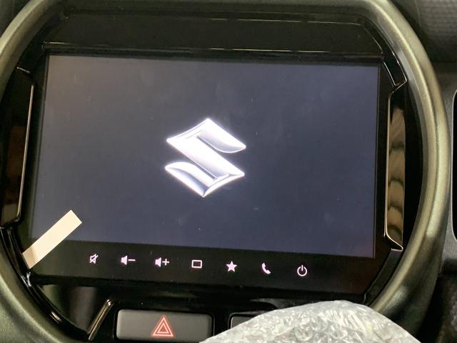 ハスラー タフワイルド　メーカー９インチナビ　全方位モニター　ルーフレール　フルセグテレビ　ステアリングスイッチ　前席シートヒーター　フロントブラックエンブレム　革巻きステアリング　クルーズコントロール　オートライト（5枚目）
