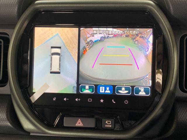 ハスラー タフワイルド　メーカー９インチナビ　全方位モニター　ルーフレール　フルセグテレビ　ステアリングスイッチ　前席シートヒーター　フロントブラックエンブレム　革巻きステアリング　クルーズコントロール　オートライト（9枚目）