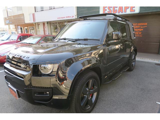 ディフェンダー １１０Ｘ　Ｄ３００　１１０　Ｘ　Ｄ３００　ディーゼルターボ　４ＷＤブラックエクステリア　コールドクライメートパック茶革ルーフキャリアサイドステップ　ＭＥＲＩＤＩＡＮサラウンドワンオーナー　新車保証付きサントリーニブラック（9枚目）