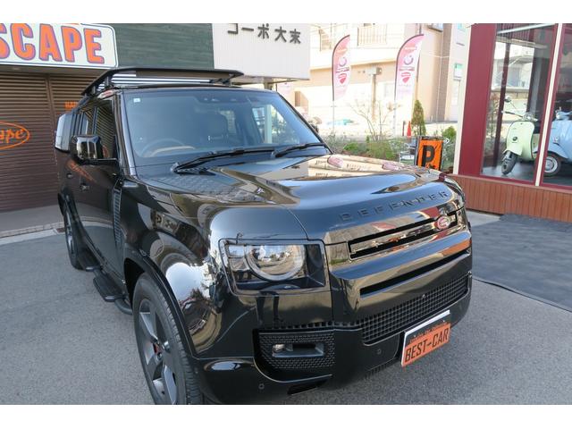 ディフェンダー １１０Ｘ　Ｄ３００　１１０　Ｘ　Ｄ３００　ディーゼルターボ　４ＷＤブラックエクステリア　コールドクライメートパック茶革ルーフキャリアサイドステップ　ＭＥＲＩＤＩＡＮサラウンドワンオーナー　新車保証付きサントリーニブラック（13枚目）