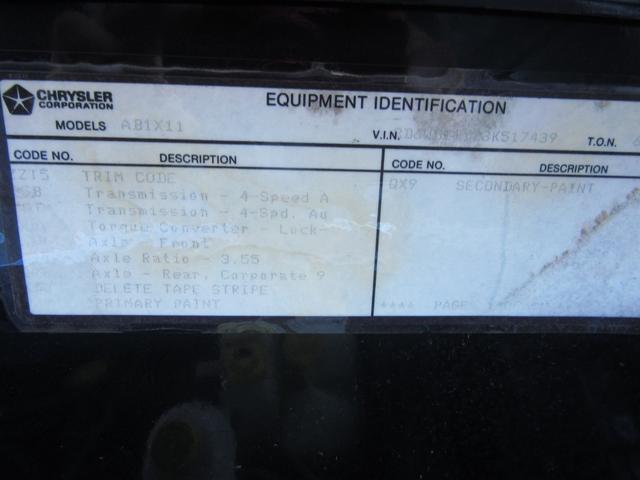 ダッジ・バン ミディアム　２００３年ファイナルモデル新車並行　リアディスク　１６インチホイール　ローダウン　３ＲＤシート付　ＥＣＭ対策品　整備記録付き　３３ＮＯまたは１１ＮＯ登録（70枚目）