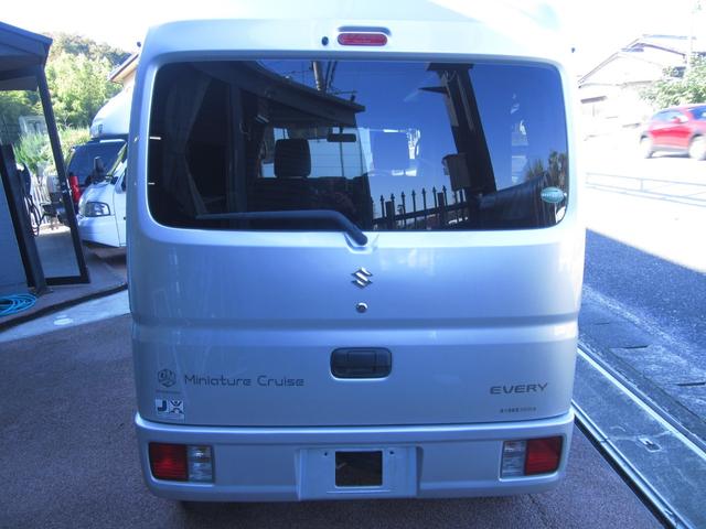 エブリイ ジョインターボ キャンピングカー ミニチュアクルーズ サブバッテリー 化粧ミラー ブリーツ遮光カーテン キャンピング取説付き ベットシンクシャワー間接照明 LED3段式 デジタルモニター 外排水タンク 2口コンセント(6枚目)