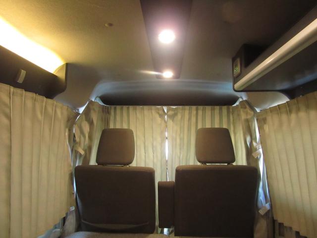 エブリイ ジョインターボ キャンピングカー ミニチュアクルーズ サブバッテリー 化粧ミラー ブリーツ遮光カーテン キャンピング取説付き ベットシンクシャワー間接照明 LED3段式 デジタルモニター 外排水タンク 2口コンセント(48枚目)