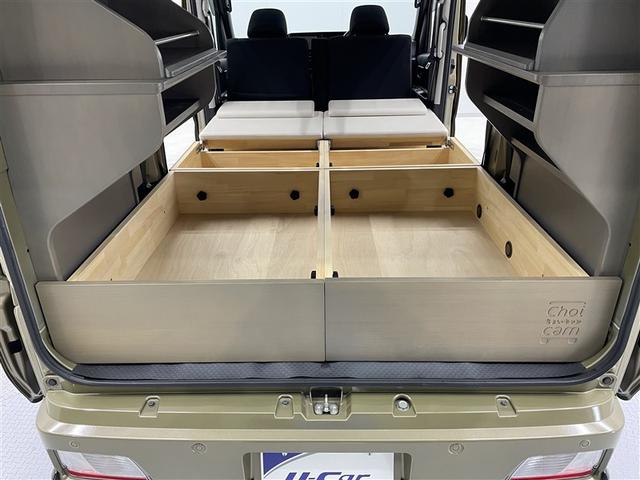 アトレー X デモカー 試乗車 軽キャンパー 大人のちょいCam 豊 メモリーナビ バックカメラ 衝突被害軽減システム デジタルインナーミラー ETC LEDヘッドランプ ARB製ラック&タープ コーナーセンサー(19枚目)