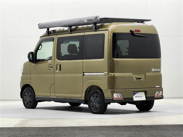 アトレー X デモカー 試乗車 軽キャンパー 大人のちょいCam 豊 メモリーナビ バックカメラ 衝突被害軽減システム デジタルインナーミラー ETC LEDヘッドランプ ARB製ラック&タープ コーナーセンサー(33枚目)