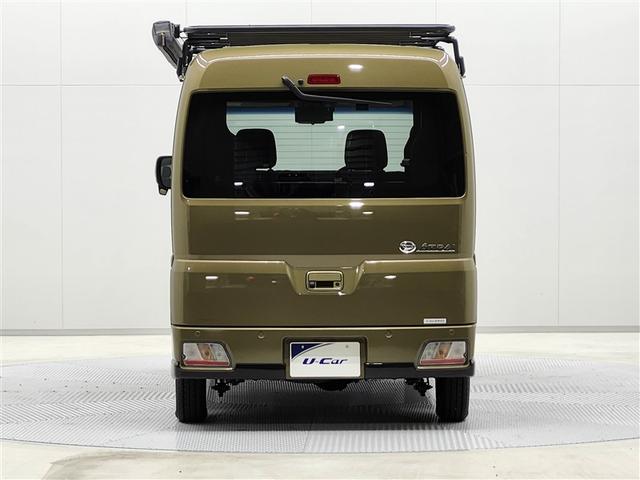 アトレー X デモカー 試乗車 軽キャンパー 大人のちょいCam 豊 メモリーナビ バックカメラ 衝突被害軽減システム デジタルインナーミラー ETC LEDヘッドランプ ARB製ラック&タープ コーナーセンサー(35枚目)