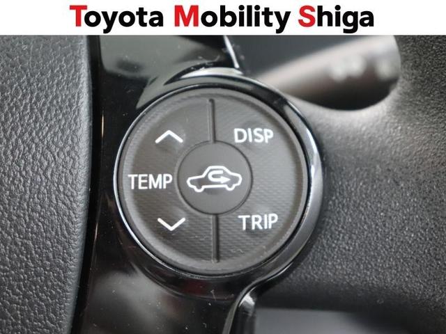 視線移動を少なくできるステアリングスイッチ付き。右側では、エアコンの温度調整とディスプレイの操作が可能です！