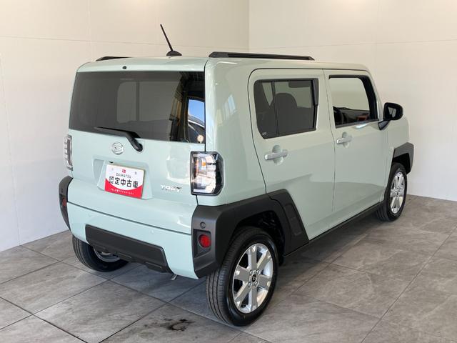 タフト G レーダークルコン シートヒーター 届出済未使用車 衝突被害軽減ブレーキ コーナーセンサー バックカメラ(ナビ装着時用) 前席シートヒーター 電動パーキング レーダークルーズコントロール LED オートライト オートエアコン スマートキー エコアイドル(3枚目)