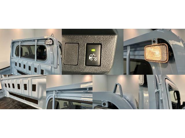 ハイゼットトラック エクストラSA3t 4WD AT車 荷台作業灯 車検整備付 衝突被害軽減ブレーキ パートタイム4WD AT車 CDステレオ キーレス パワーウインドウ オートライト マニュアルエアコン マニュアルレベリング 荷台作業灯 4枚リーフスプリン(7枚目)