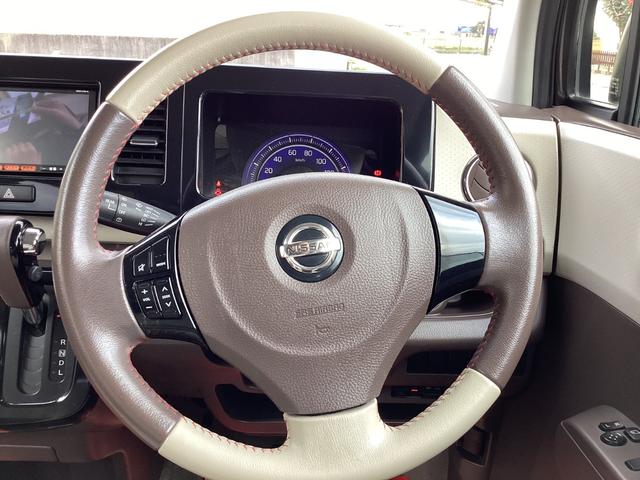 モコ ドルチェX 純正SDナビ・フルセグTV・ETCHIDオートライト・フォグライト・ドルチェ専用シート(合皮シート)・革巻きステアリング・純正14インチアルミ(25枚目)