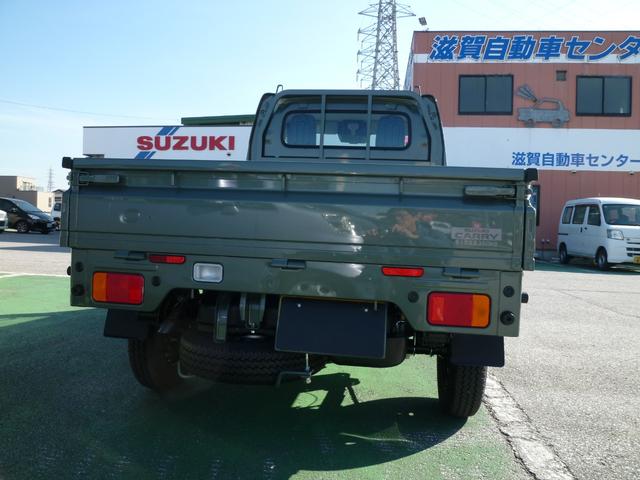 キャリイトラック KCエアコン・パワステ 届出済み未使用車 スズキセーフティサポート 衝突被害軽減ブレーキ パワーウインドウ パワードアロック リモコンキー 新車保証書付き マット・バイザー付き 新色アイビーグリーンメタリック(22枚目)
