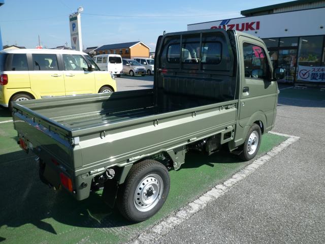 キャリイトラック KCエアコン・パワステ 届出済み未使用車 スズキセーフティサポート 衝突被害軽減ブレーキ パワーウインドウ パワードアロック リモコンキー 新車保証書付き マット・バイザー付き 新色アイビーグリーンメタリック(29枚目)