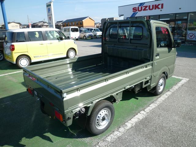 キャリイトラック KCエアコン・パワステ 届出済み未使用車 スズキセーフティサポート 衝突被害軽減ブレーキ パワーウインドウ パワードアロック リモコンキー 新車保証書付き マット・バイザー付き 新色アイビーグリーンメタリック(39枚目)