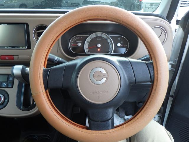 ミラココア ココアプラスＸ　ＬＥＤヘッドライト　ＬＥＤフォグ　ルーフレール　キーフリー　両席エアバッグ　ＡＢＳ　社外品ナビ　フルセグＴＶ　バックカメラ　専用ホイールキャップ　茶色メイン内装　アイドリングストップ　電格ミラー（10枚目）