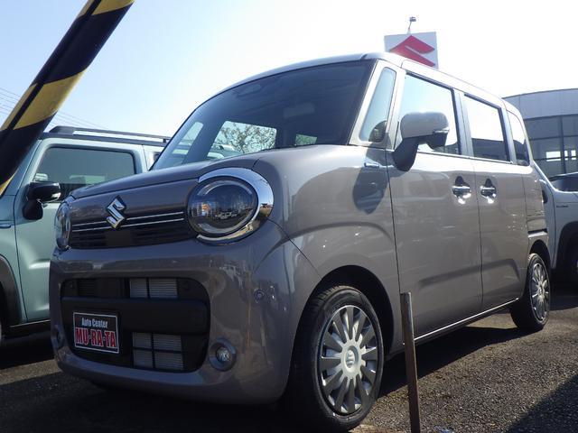 ワゴンＲスマイル ハイブリッドＸ　ツートン　ＤＳＢＳＩＩ　キーフリー　電動パーキング　ＬＥＤヘッドライト　前席シートヒーター　アイドリングストップ　両側パワースライドドア　３６０°プレミアムＵＶ＆ＩＲカットガラス　ファブリックシート（5枚目）