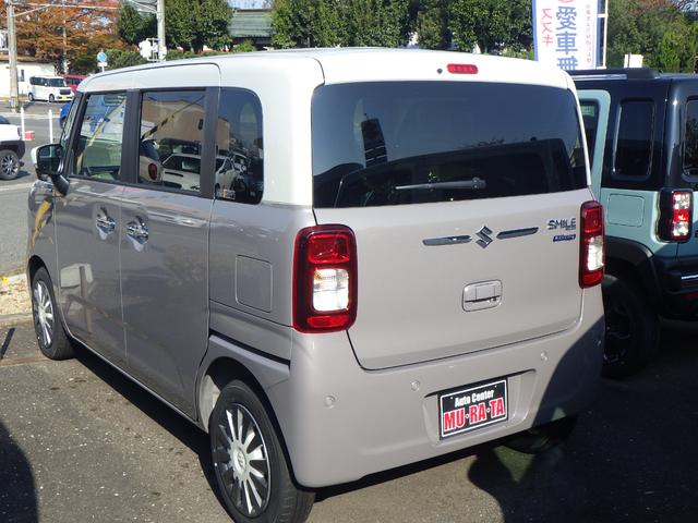 ワゴンＲスマイル ハイブリッドＸ　ツートン　ＤＳＢＳＩＩ　キーフリー　電動パーキング　ＬＥＤヘッドライト　前席シートヒーター　アイドリングストップ　両側パワースライドドア　３６０°プレミアムＵＶ＆ＩＲカットガラス　ファブリックシート（13枚目）