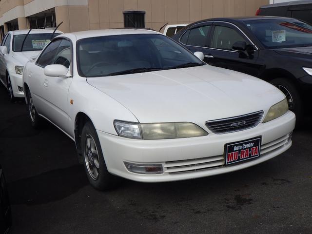 カリーナＥＤ Ｘ　５速ミッション　３Ｓ－ＦＥ型　２．０Ｌエンジン　ＦＦ駆動　サイドドアビーム　エアバッグ　純正ＣＤデッキ　カセットデッキ　ツイーター　オートエアコン　電格ミラー　純正アルミホイール（3枚目）