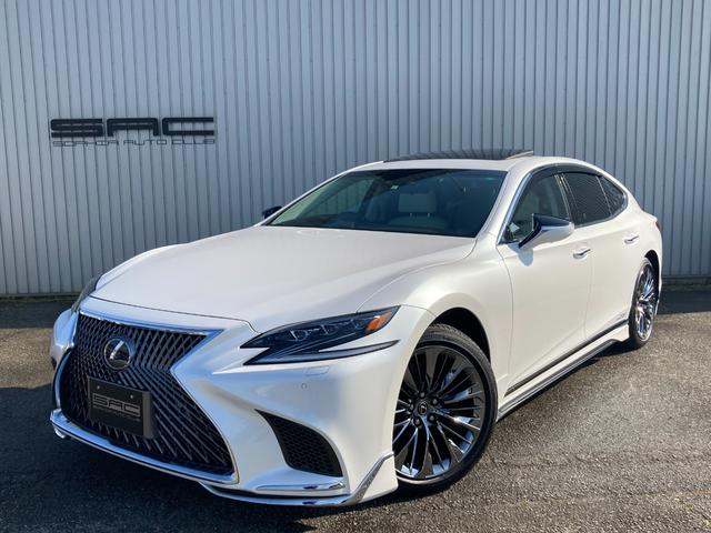 ＬＳ ＬＳ５００ｈ　エグゼクティブ　４ＷＤ　サンルーフ　モデリスタエアロ　ホワイトレザー　ＯＰ２０ＡＷＬＥＸＵＳセーフティシステムプラスＡ　Ｄインナーミラー　マークレビンソン　リアエンターテイメント　ＥＴＣ２．０　ＡＣ１００Ｖ　寒冷地（2枚目）